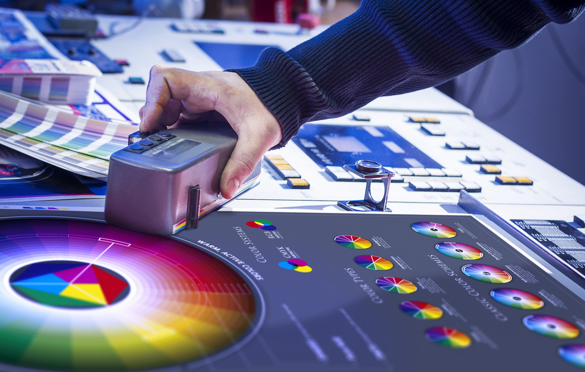 process of offset printing and color correction
